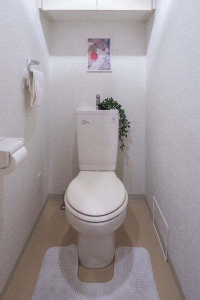 也有厕所(全类型共同)橱柜，便利。※没除了家具家电以外为样板房有小东西