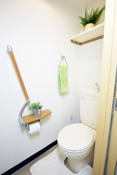 厕所(全类型共同)是有独立的干净的感的厕所。※是样板房的照片。没有小东西。