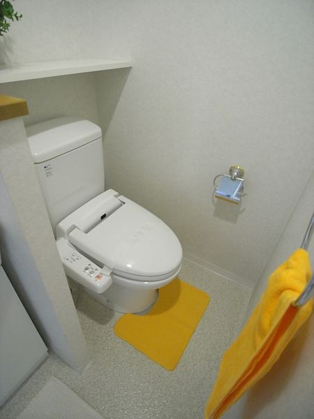厕所　※是样板房的照片。没有家具家电以外的小东西。