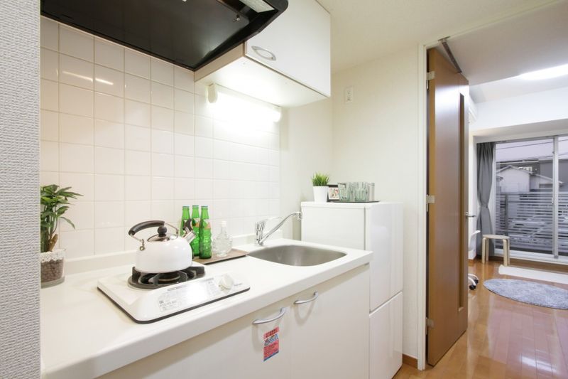 烹调空间能广泛地确保厨房(煤气)(A1 A1型)炉子周围。　※样板房的照片