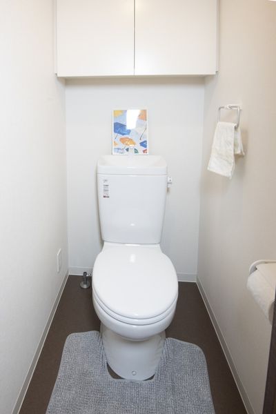 便利的橱柜搁板有厕所(C型)。※是样板房。没有小东西。